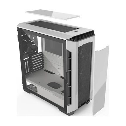 Phanteks Eclipse P600S Fehér edzett üveg hangszigetelt