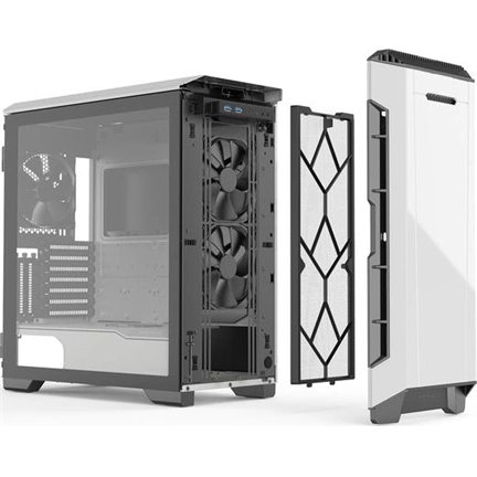 Phanteks Eclipse P600S Fehér edzett üveg hangszigetelt