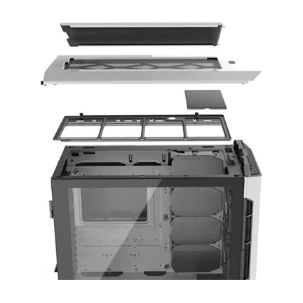 Phanteks Eclipse P600S Fehér edzett üveg hangszigetelt