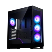 Phanteks NV5X számítógépház - E-ATX, edzett üveg, 4db S25 ARGB ventilátor, fekete