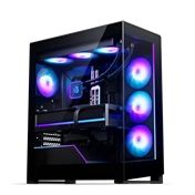 Phanteks NV5X számítógépház - E-ATX, edzett üveg, 4db S25 ARGB ventilátor, fekete