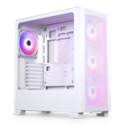 Phanteks XT Pro Ultra számítógépház - edzett üveg, 4db M25-140 D-RGB ventilátor, E-ATX, fehér