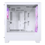 Phanteks XT Pro Ultra számítógépház - edzett üveg, 4db M25-140 D-RGB ventilátor, E-ATX, fehér