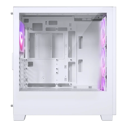 Phanteks XT Pro Ultra számítógépház - edzett üveg, 4db M25-140 D-RGB ventilátor, E-ATX, fehér