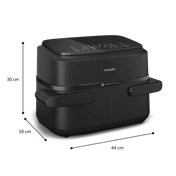 Philips Airfryer 1000 DualBasket NA150/00 forrólevegős sütő