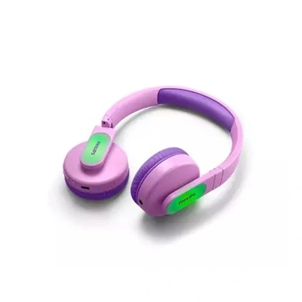 Philips TAK4206PK/00 fejhallgató gyerekeknek, vezeték nélküli, fülre illeszkedő, max. 85dB, rózsaszín