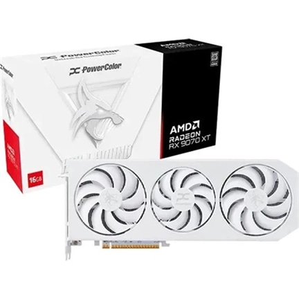 PowerColor Hellhound Spectal White AMD Radeon RX 9070 XT 16GB GDDR6 videokártya PowerColor Hellhound Spectal White AMD Radeon RX 9070 XT 16GB GDDR6 videokártya