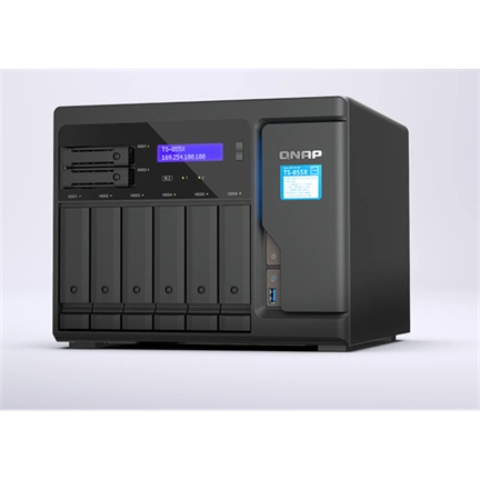 QNAP TS-855X NAS - nagy teljesítményű, 8 magos, 10 GbE, 8GB