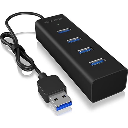 RAIDSONIC Icy-box 4 Port USB 3.0 Hub IB-HUB1409-U3 asztali hub