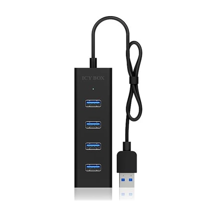 RAIDSONIC Icy-box 4 Port USB 3.0 Hub IB-HUB1409-U3 asztali hub
