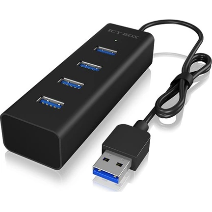 RAIDSONIC Icy-box 4 Port USB 3.0 Hub IB-HUB1409-U3 asztali hub