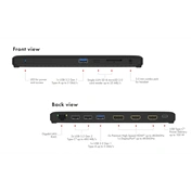 RAIDSONIC Icy Box 11-in-1 Mobile DockingStation with Triple Video Output