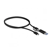 RAIDSONIC Icy Box USB 3.2 (Gen 2) Type-C® cable 1m + USB Type-A adapter