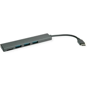 ROLINE Adapter USB 3.2 Type-C - 3x USB, 1x Card