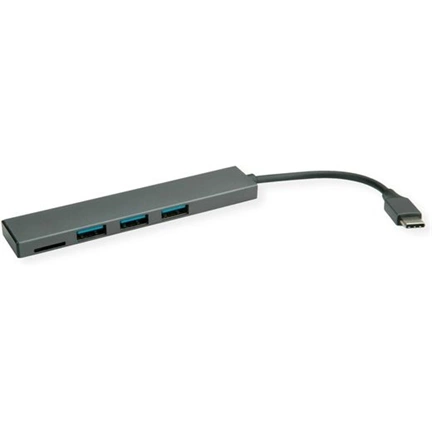 ROLINE Adapter USB 3.2 Type-C - 3x USB, 1x Card