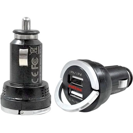 ROLINE USB autós töltő, 2 portos max 3,1A
