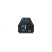 RaidSonic ICY BOX USB3.0 Hub 7 port fekete