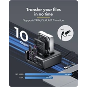 Raidsonic Icy Box Club Case 2925 - 4 rekeszes ház 2 db M.2 NVMe és 2 db 2,5"/3,5" HDD/SSD számára