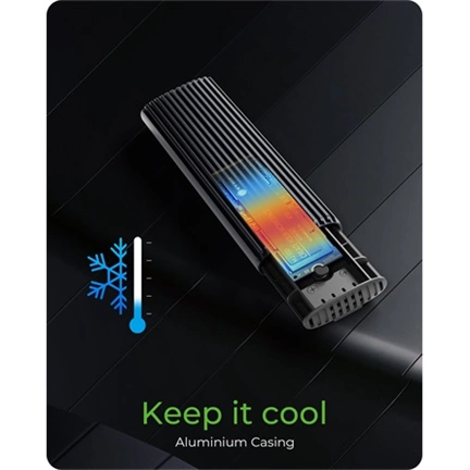 Raidsonic Icy Box IB-1808MCT-CU31 M.2 NVMe & SATA SSD ház USB Type-C csatlakozással