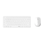 Rapoo 9010M billentűzet + egér - vezeték nélküli, Bluetooth (4.0+5.0) + 2,4GHz, fehér