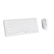 Rapoo 9010M billentűzet + egér - vezeték nélküli, Bluetooth (4.0+5.0) + 2,4GHz, fehér