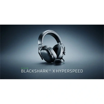 Razer BlackShark V3 X HyperSpeed headset PlayStation-höz - 2,4GHz + BT + USB, fekete