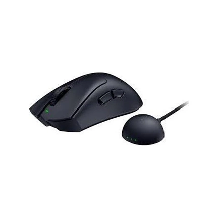 Razer DeathAdder V4 Pro egér - esport játékhoz tervezett, ergonomikus, 45000dpi, vezetékes és vezeték nélküli, fekete