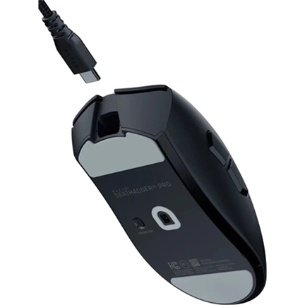 Razer DeathAdder V4 Pro egér - esport játékhoz tervezett, ergonomikus, 45000dpi, vezetékes és vezeték nélküli, fekete