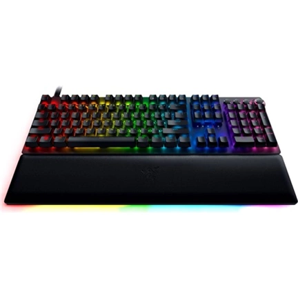 Razer Huntsman V2 billentyűzet - Chroma RGB, mechanikus, analóg kapcsolók, UK, fekete