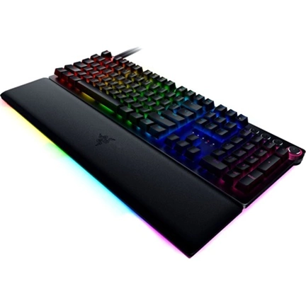 Razer Huntsman V2 billentyűzet - Chroma RGB, mechanikus, analóg kapcsolók, UK, fekete