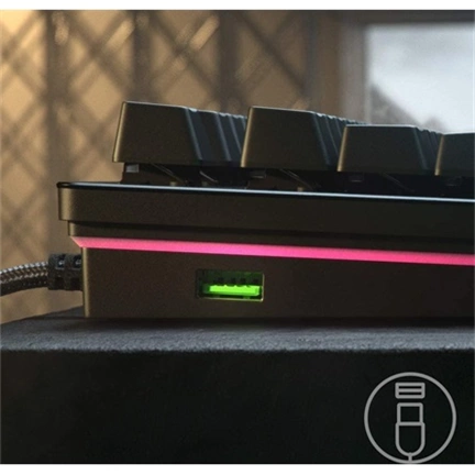 Razer Huntsman V2 billentyűzet - Chroma RGB, mechanikus, analóg kapcsolók, UK, fekete