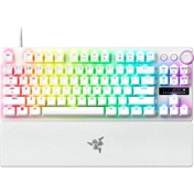 Razer Huntsman V3 Pro TKL billentyűzet - esporthoz tervezett, analóg optikai kapcsolók, US, fehér Razer Huntsman V3 Pro TKL billentyűzet - esporthoz tervezett, analóg optikai kapcsolók, US, fehér