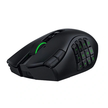 Razer Naga V3 Pro - MMO gaming egér, 12/6/2 gombos oldalpanelek, 50K DPI, fekete