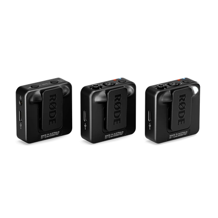 Rode Wireless GO GEN3 kompakt két csatornás digitális vezeték nélküli mikrofon rendszer adóba épített mikrofonnal, black Rode Wireless GO GEN3 kompakt két csatornás digitális vezeték nélküli mikrofon rendszer adóba épített mikrofonnal, black