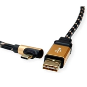 Roline Adapter USB-C - USB 2.0 0,8m Gold-Black