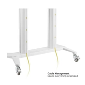 Roline görgős állvány ultranagy (70" - 120") kijelzőhöz, 140 kg teherbírás, fekete