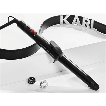 Rowenta CF321LF0 Karl Lagerfeld hajsütővas 25 mm fekete-piros