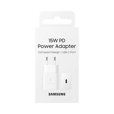 SAMSUNG 15W-os hálózati adapter (kábel nélkül) - fehér