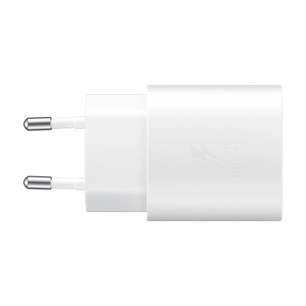SAMSUNG 25W-os hálózati töltőfej - bulk - fehér