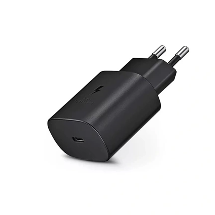 SAMSUNG 25W-os hálózati töltőfej - bulk - fekete