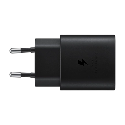 SAMSUNG 25W-os hálózati töltőfej - fekete
