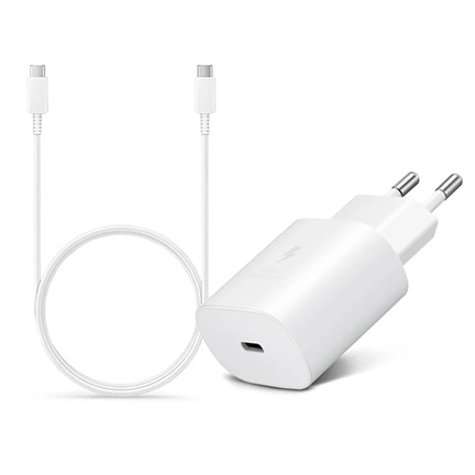SAMSUNG 25W-os hálózati töltőfej + USB-C/C kábel