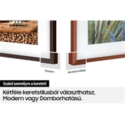 SAMSUNG 55" The Frame TV keret modern fehér