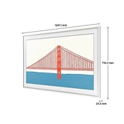 SAMSUNG 55" The Frame TV keret modern fehér