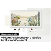 SAMSUNG 65" The Frame TV keret modern fehér