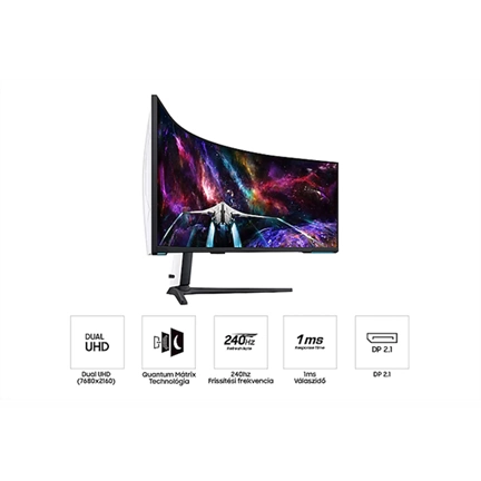 SAMSUNG LS57CG952NUXEN Odyssey G9 57inch DWQHD VA 32:9 420cd/m2 2500:1 1ms 240Hz Black
