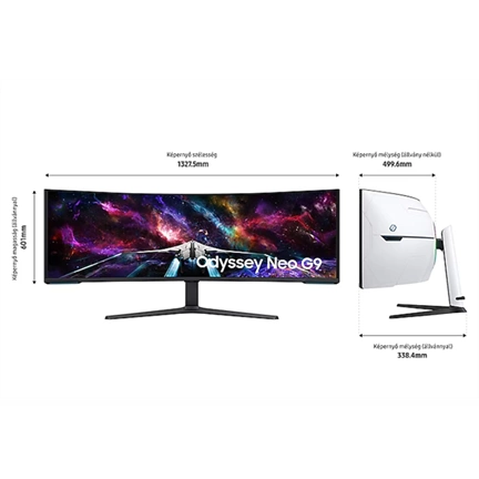 SAMSUNG LS57CG952NUXEN Odyssey G9 57inch DWQHD VA 32:9 420cd/m2 2500:1 1ms 240Hz Black