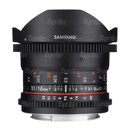 SAMYANG 12mm T3.1 VDSLR ED AS NCS Fish-eye (Canon)