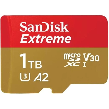 SANDISK Extreme microSDXC 190/130MB/s A2 C10 V30 UHS-I U3 1TB + adapter (121590)