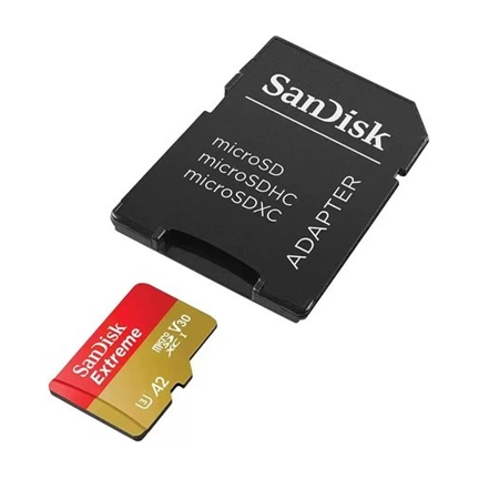 SANDISK Extreme microSDXC 190/90MB/s A2 C10 V30 UHS-I U3 128GB + adapter (121586)